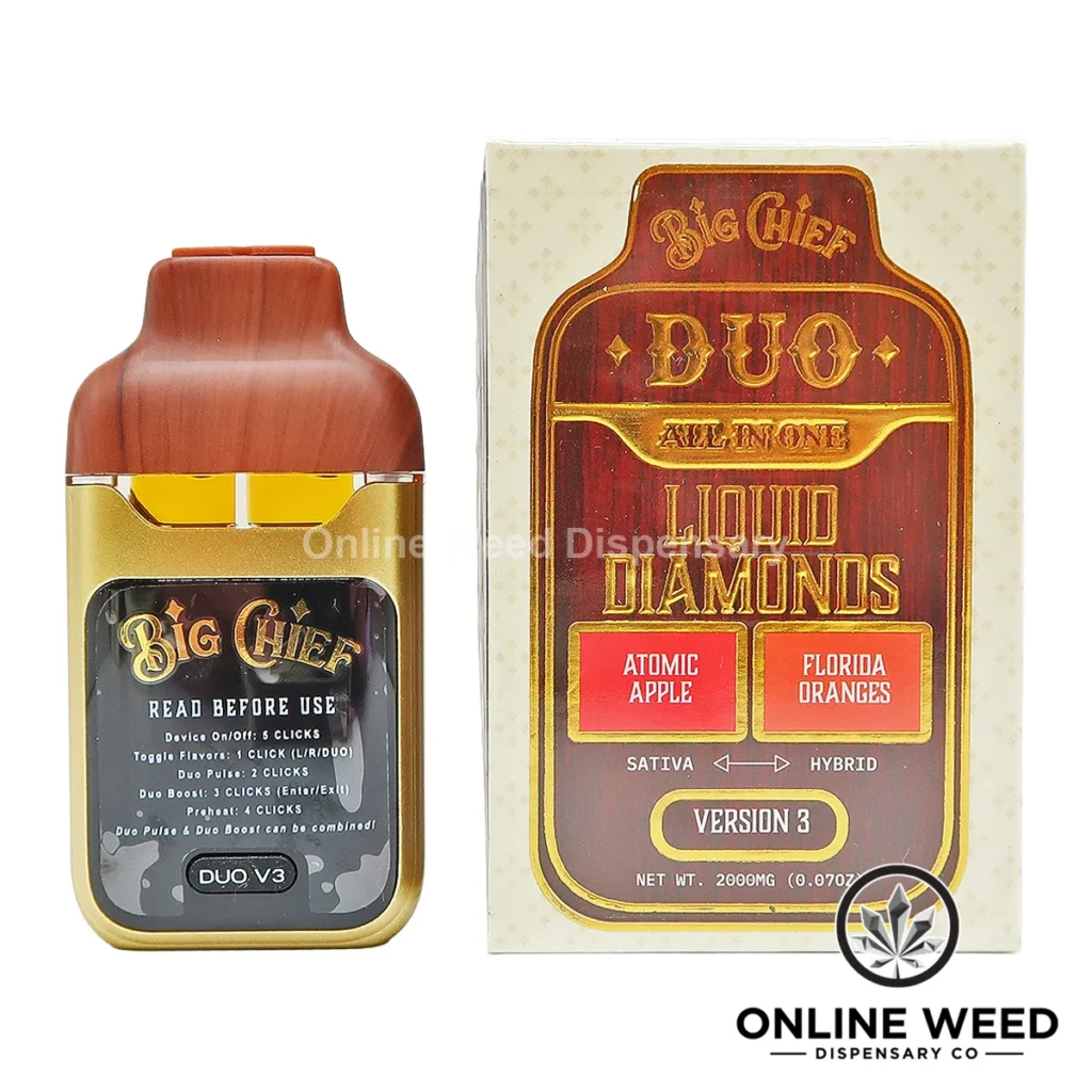 Big Chief Duo 2g All-In-One Disposable Vape - Atomic Apple + Florida Oranges