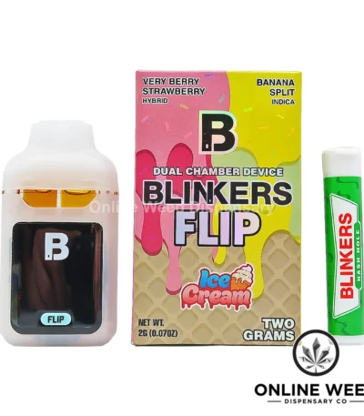 Blinkers Flip 2g Disposable Vape - Very Berry + Strawberry Banana Split
