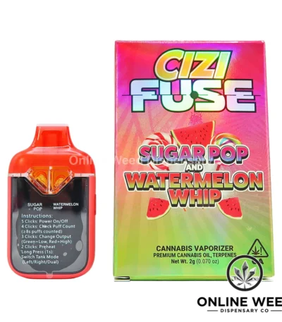 Cizi Fuse 2g Disposable Vape - Sugar Pop + Watermelon Whip