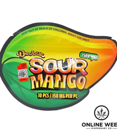 Devour 1500mg Sour Mango Gummies