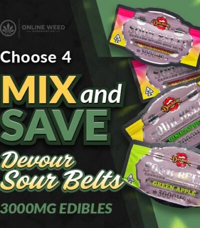 Devour Sour Belts 3000MG - Mix & Match - Pick Any 4