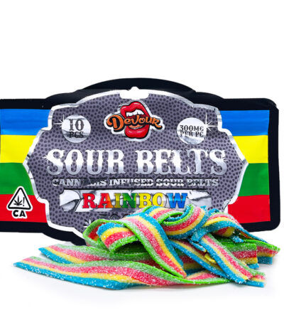 Devour Sour Belts - Rainbow 3000mg
