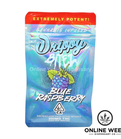 Drippy Bitez 200mg Rosin Infused Gummies - Blue Raspberry