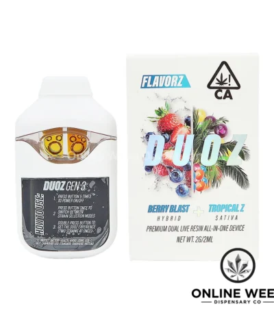 Flavorz Duoz 2g Disposable Vape - Berry Blast + Tropical Z