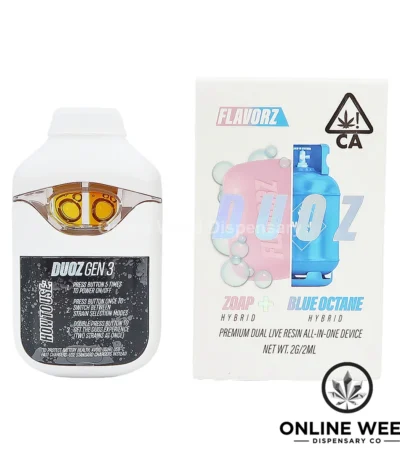 Flavorz Duoz 2g Disposable Vape - Zoap + Blue Octane