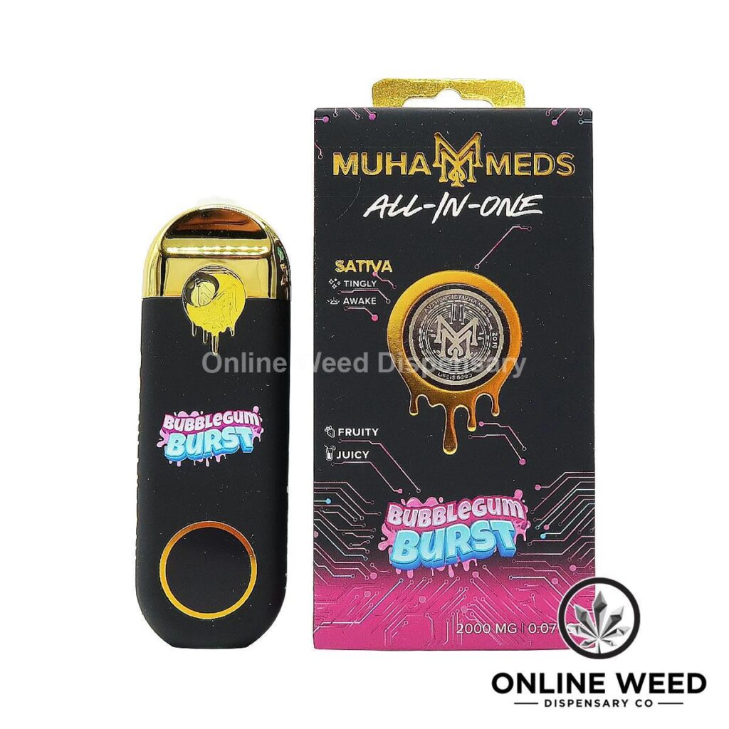 Muha Meds 2g All-In-One Disposable Vape - Bubblegum Burst