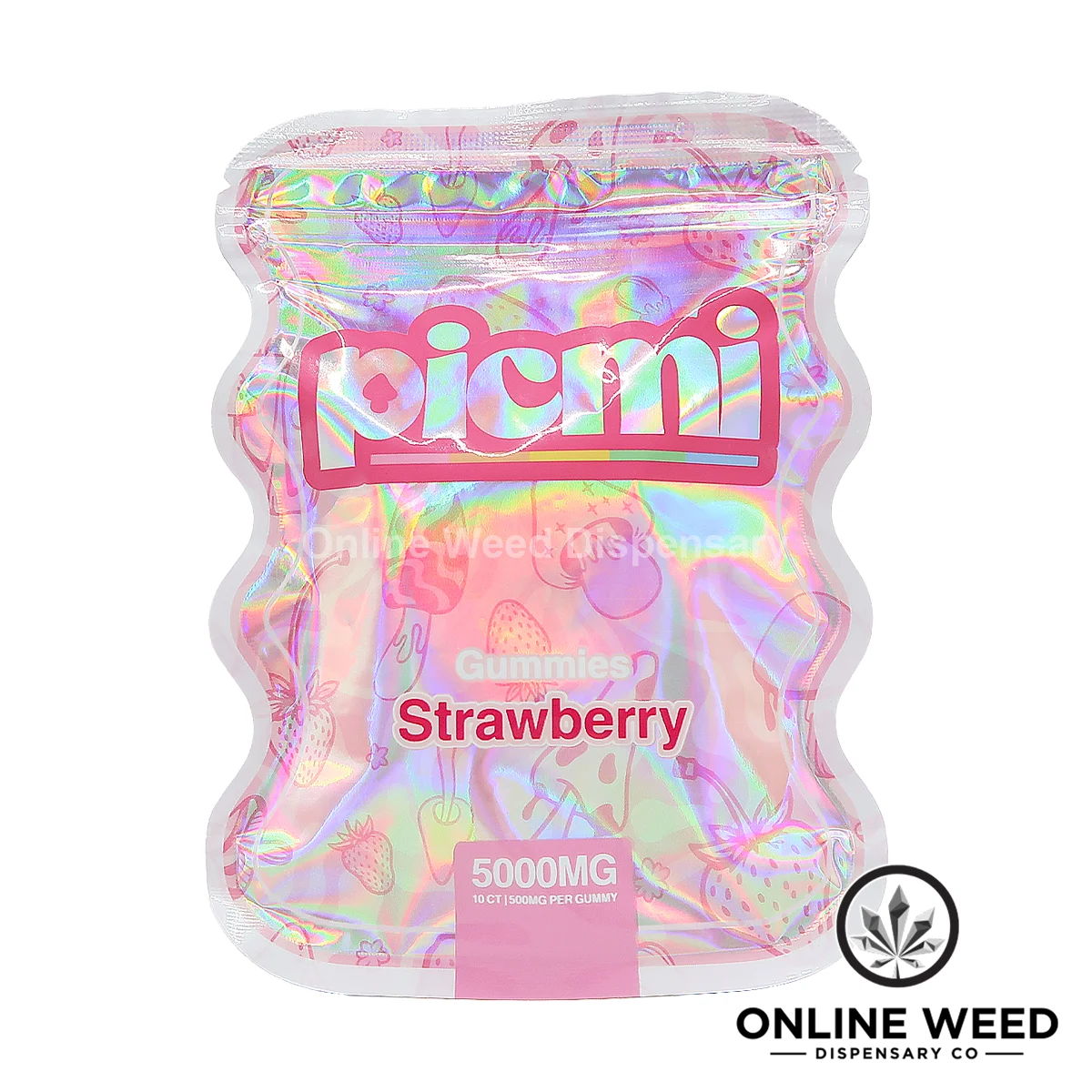 Picmi 5000mg Shroom Gummies - Strawberry Picmi 5000mg Shroom Gummies - Strawberry