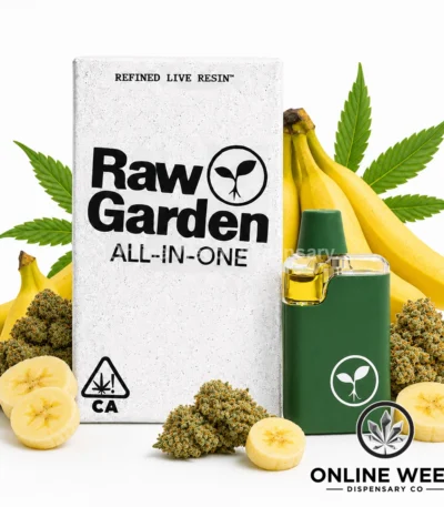 Raw Garden 1g Live Resin Disposable Vape - Banana Diesel