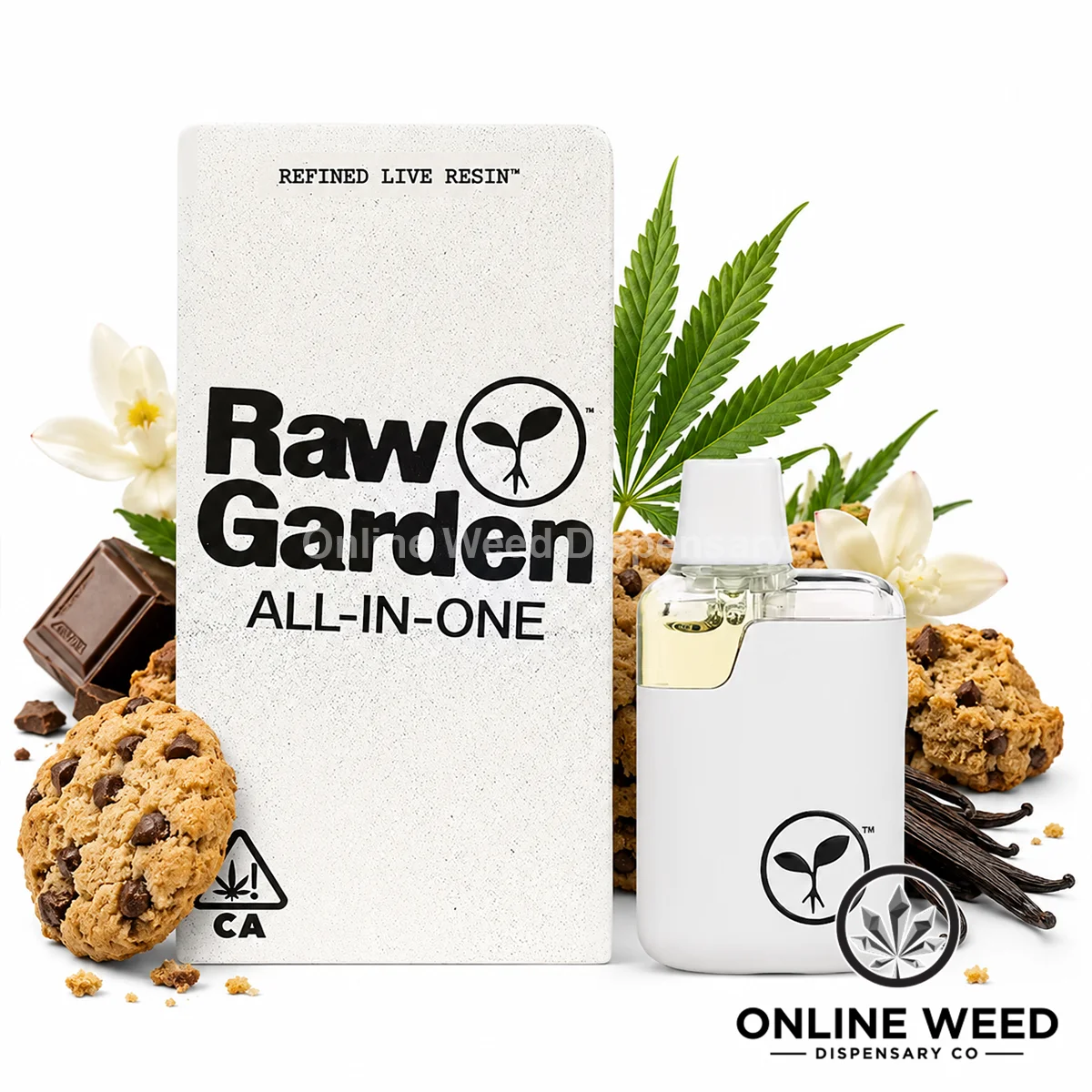 Raw Garden 1g Live Resin Disposable Vape - Kimbo Cookies Raw Garden 1g Live Resin Disposable Vape - Kimbo Cookies
