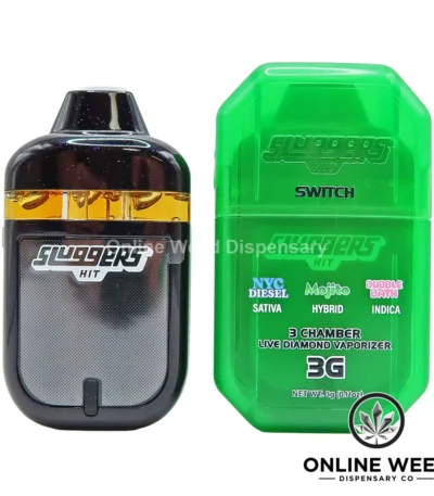 Sluggers Hit Switch 3g DIsposable Vape - NYC Diesel + Mojito + Bubble Bath