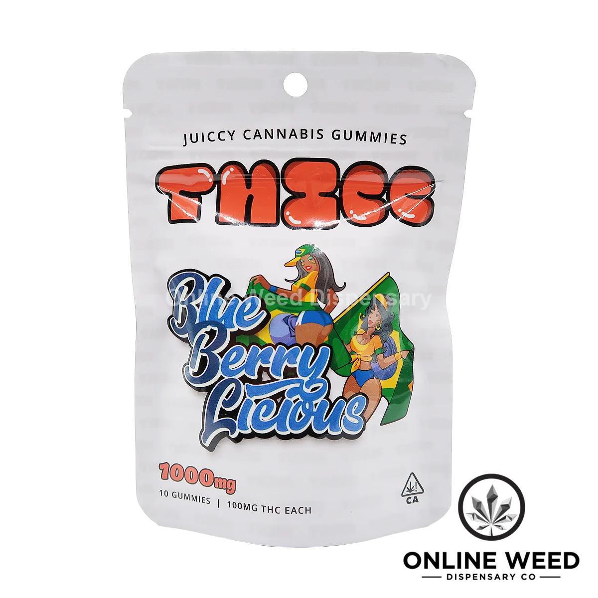 2b7278ed-9bdf-436f-92b6-14c654f47266 Thicc 1000mg THC Gummies – Blue Berry Licious - Image 1