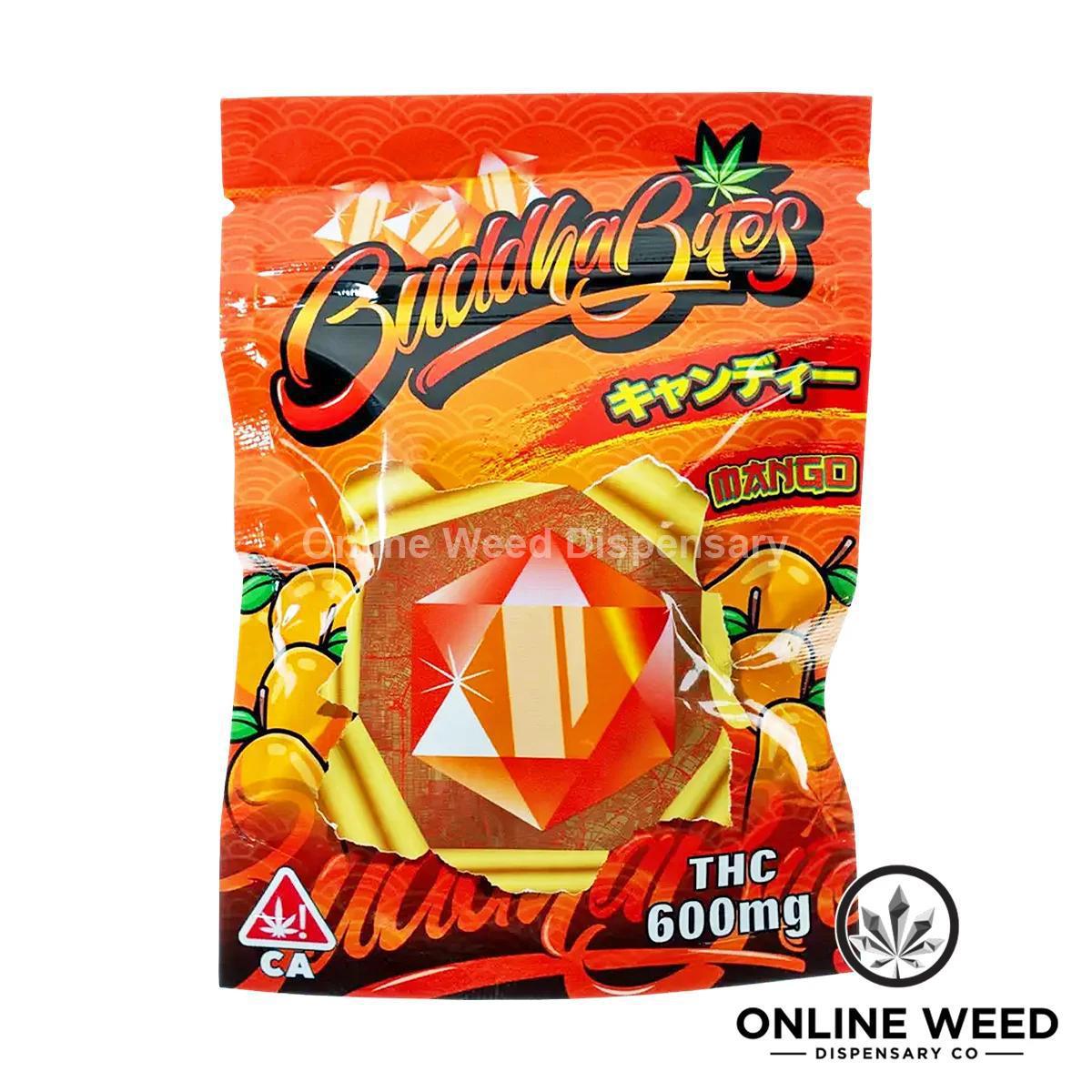 7fd196e8-d888-4a53-8e75-a422ad9d883e Buddha Bites THC Infused Gummies 600mg – Mango - Image 1