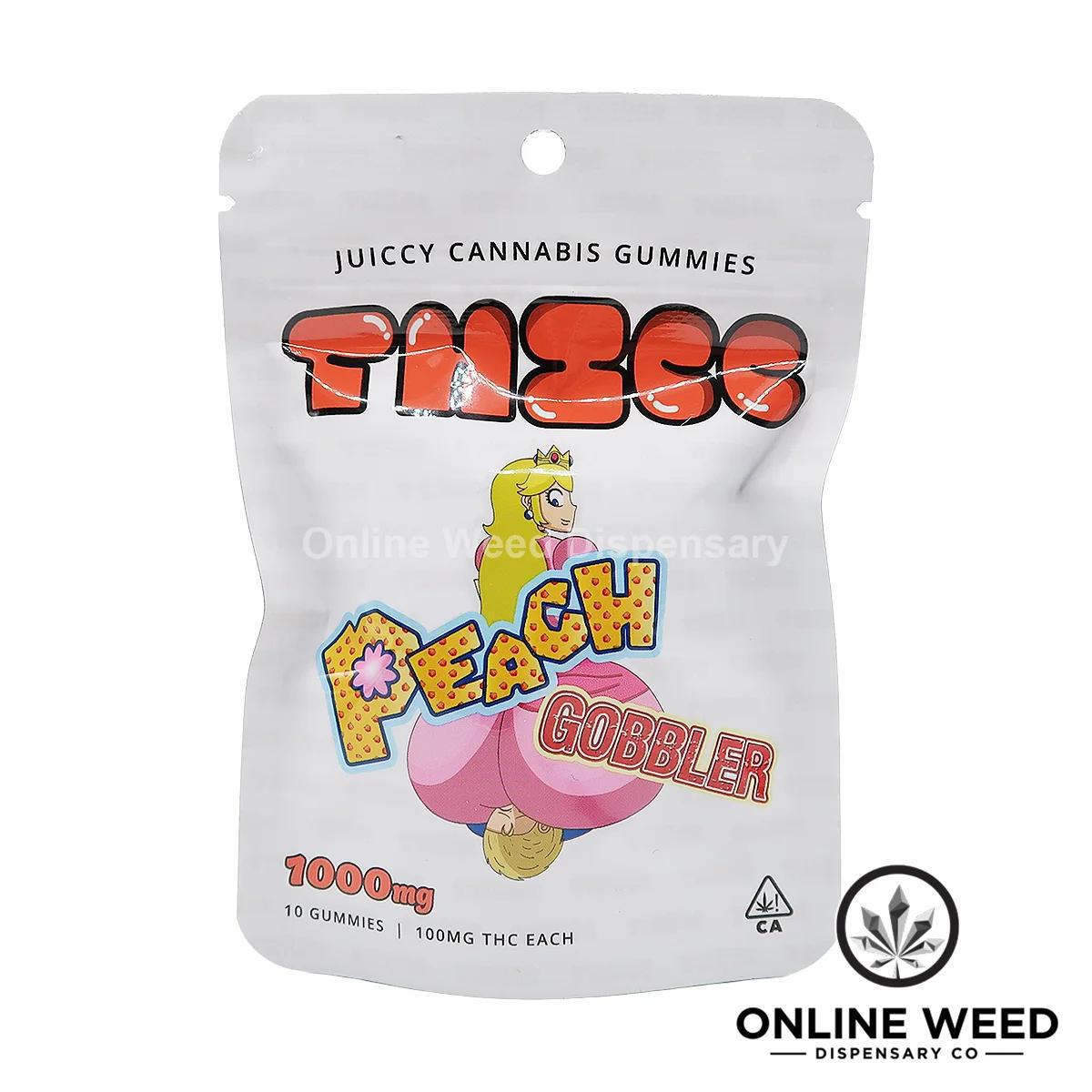 9d72797d-a2af-4ecf-8a50-ca42bc97ae7f Thicc 1000mg THC Gummies – Peach Gobbler - Image 1
