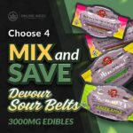 Devour Sour Belts 3000MG – Mix & Match – Pick Any 4