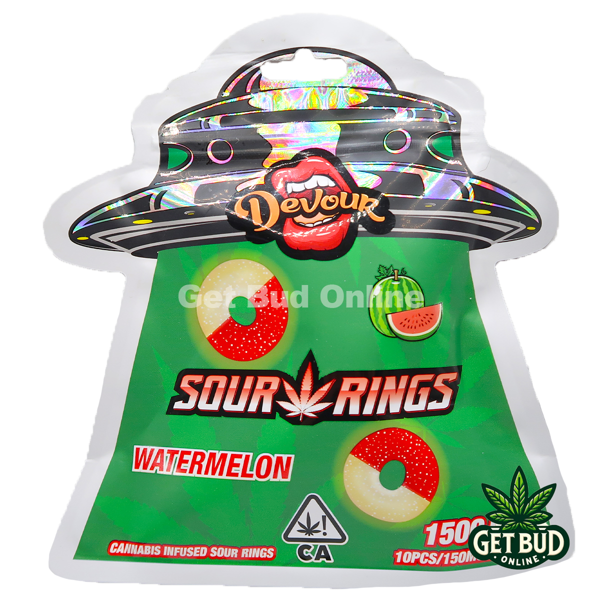 Devour-Watermelon-Rings-1500mg-1 Devour Sour Rings – Watermelon 1500mg - Image 1