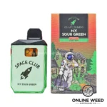 Space Club 3g Hulk Bar (Badder + Rosin + Diamonds) Disposable Vape – Ny Sour Green