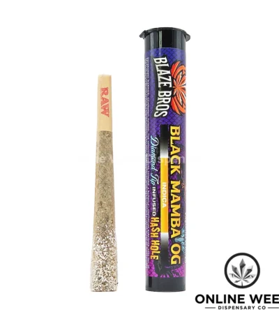 Blaze Bros 2g Diamond Tip Infused Hash Hole Joint - Black Mamba OG
