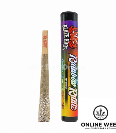 Blaze Bros 2g Diamond Tip Infused Hash Hole Joint - Rainbow Runtz