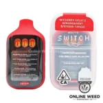Boutiq Switch V5 2g Disposable Vape - Cherry Gelato + Permanent + Straw-Tangie