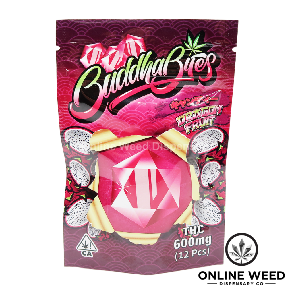Buddha Bites THC Infused Gummies 600mg - Dragon Fruit