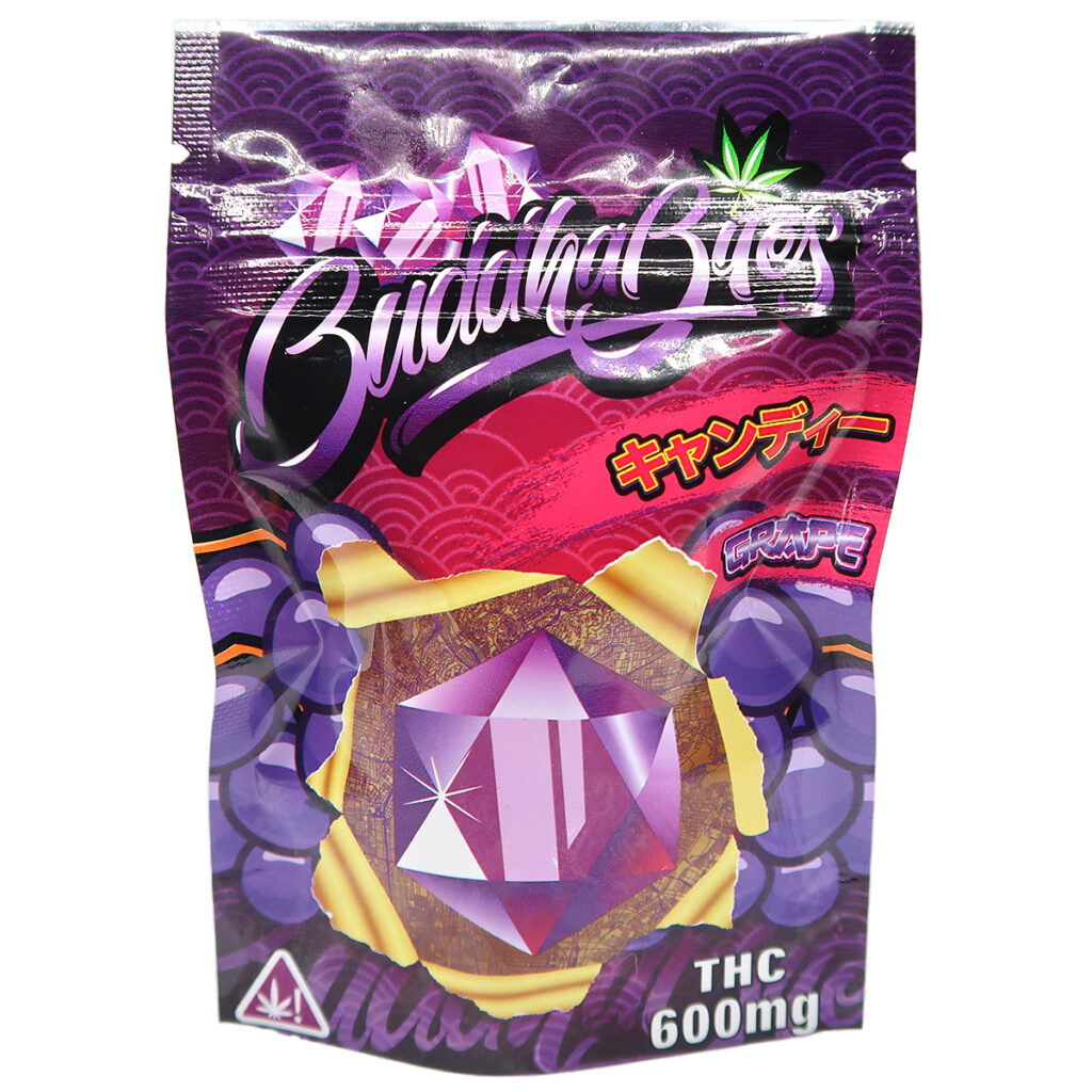 Buddha Bites THC Infused Gummies 600mg - Grape