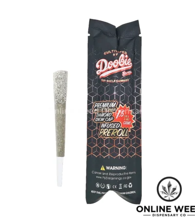 Doobie Farms Diamond Snow Cap Infused Pre-roll - Fire OG