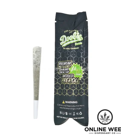 Doobie Farms Diamond Snow Cap Infused Pre-roll - Melon Juice