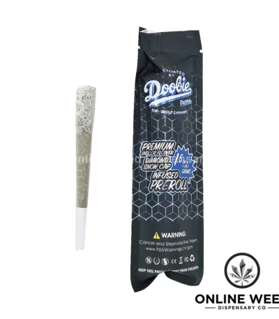 Doobie Farms Diamond Snow Cap Infused Pre-roll - Permanent Marker