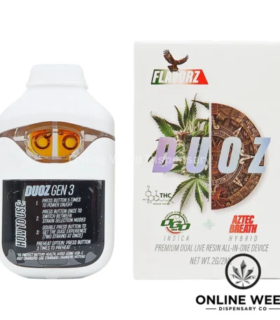 Flavorz Duoz 2g Disposable Vape - OG Kush + Aztec Breath