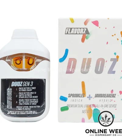 Flavorz Duoz 2g Disposable Vape - Sprinklez + Jawbreakerz