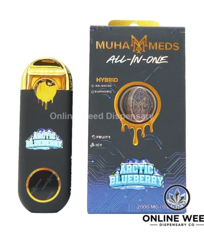 Muha Meds 2g All-In-One Disposable Vape - Arctic Blueberry