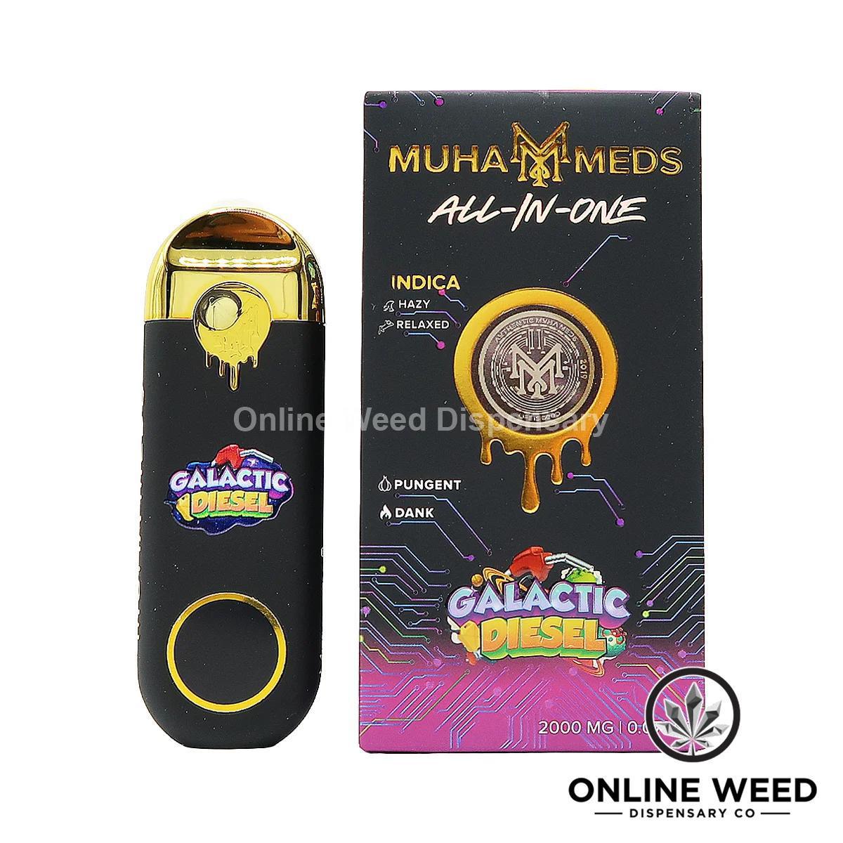 Muha Meds 2g All-In-One Disposable Vape - Galactic Diesel Muha Meds 2g All-In-One Disposable Vape - Galactic Diesel
