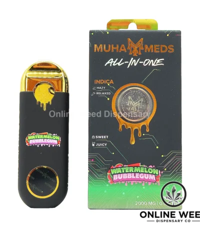 Muha Meds 2g All-In-One Disposable Vape - Watermelon Bubblegum