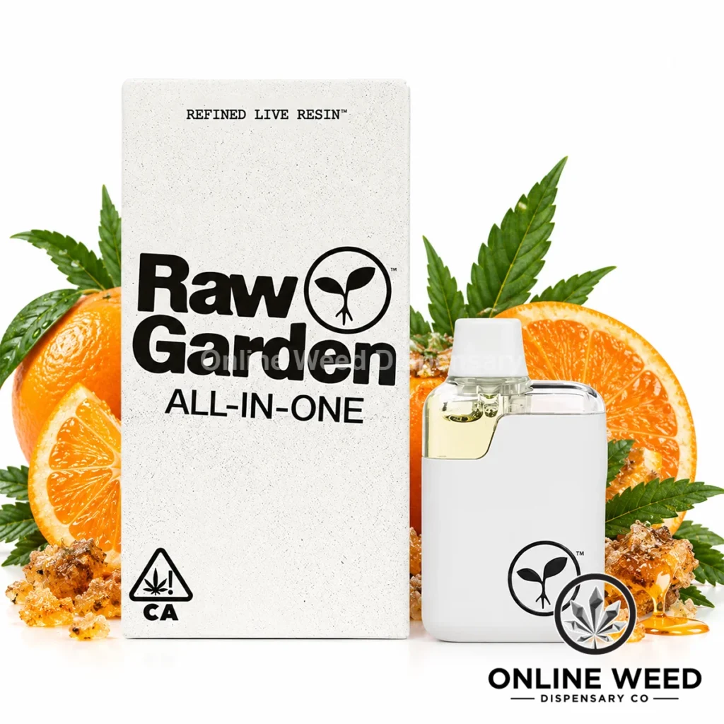Raw Garden 1g Live Resin Disposable Vape - Orange Glue