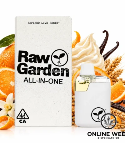 Raw Garden 1g Live Resin Disposable Vape - Orange Malt