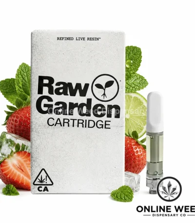 Raw Garden 1g Refined Resin Vape Cartridge - Strawberry Mojito