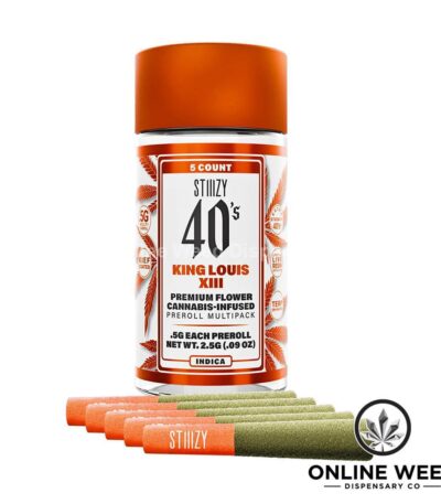 Stiiizy 40's 2.5g Infused Pre-Rolls - King Louis XIII