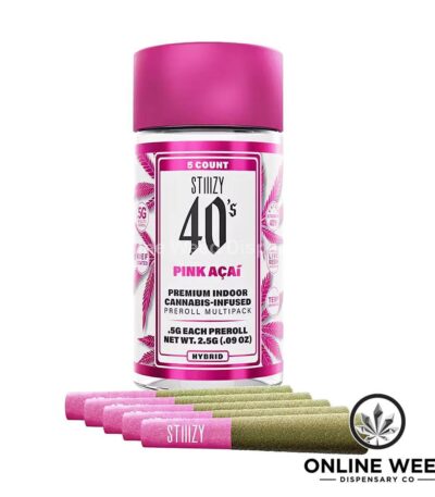 Stiiizy 40's 2.5g Infused Pre-Rolls - Pink Acai