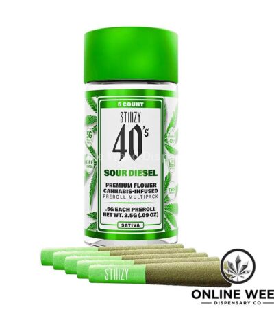 Stiiizy 40's 2.5g Infused Pre-Rolls - Sour Diesel