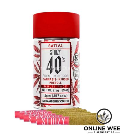 Stiiizy 40's 2.5g Infused Pre-Rolls - Strawberry Cough