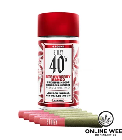 Stiiizy 40's 2.5g Infused Pre-Rolls - Strawberry Mango