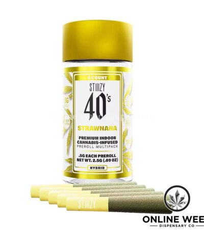 Stiiizy 40's 2.5g Infused Pre-Rolls - Strawnana