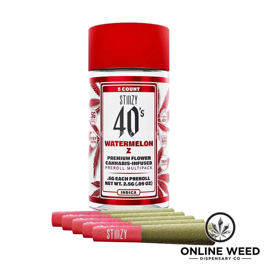 Stiiizy 40's 2.5g Infused Pre-Rolls - Watermelon Z