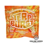 Terp Burst 800mg Liquid Diamond Infused Gummies - Tangerine Splash